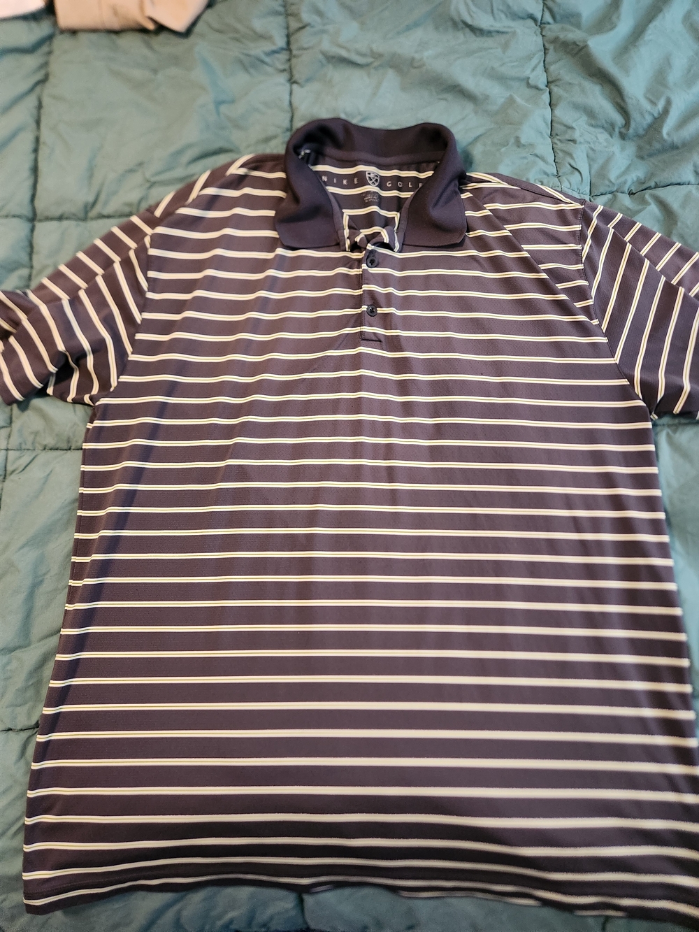 Nike Men’s Navy Stripe Polo Shirt